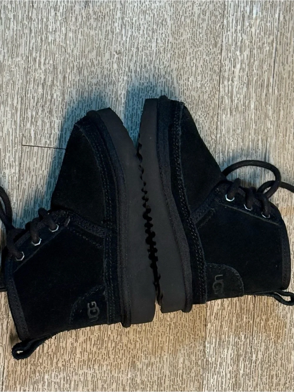 UGG NEUMEL TODDLER BLACK BOOTS SIZE 6